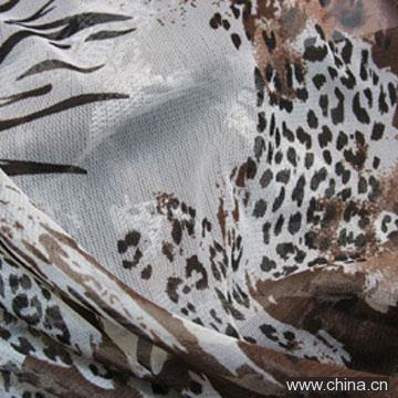 Polyester Printed Knitted Mesh Fabric