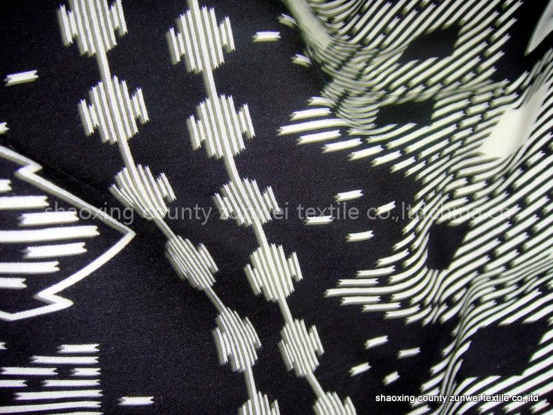 rayon challis fabric with printed