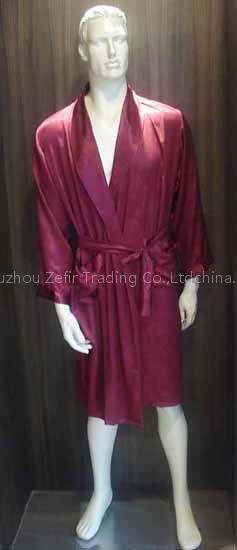 men's silk robe,nightgowns,pajamas