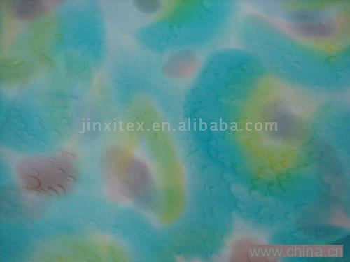 Silk Georgette Hand-Painted Fabric