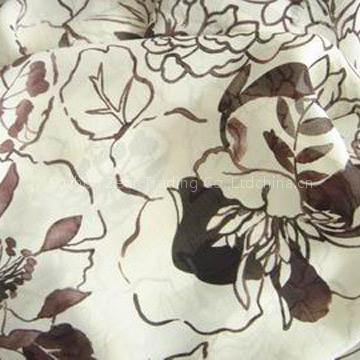 printed crepe satin plain
