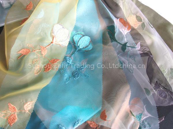 embroidered chiffon