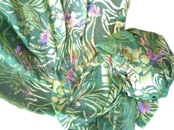 printed silk chiffon