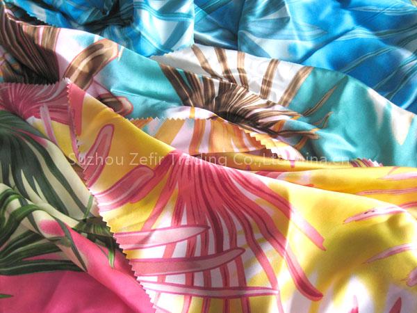 printed silk satin