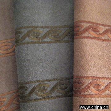 100% Polyester Chammy Fabric with Embroidery