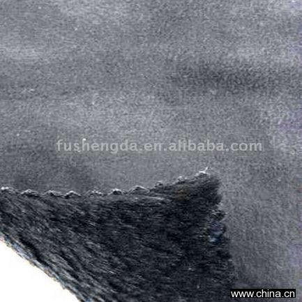 Suede Bonded Fabric with Long Fur