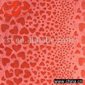 Suede Fabric with Gold Print