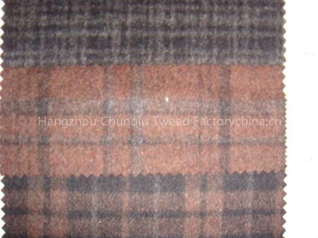 Wool Plaid Fabric(01422)