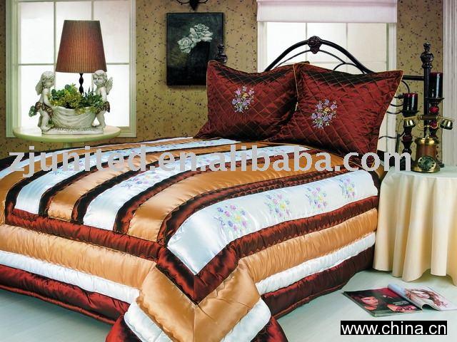 Taffeta&patchwork quilt sets