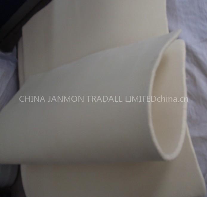 White Wool Felt. Industrial Felt