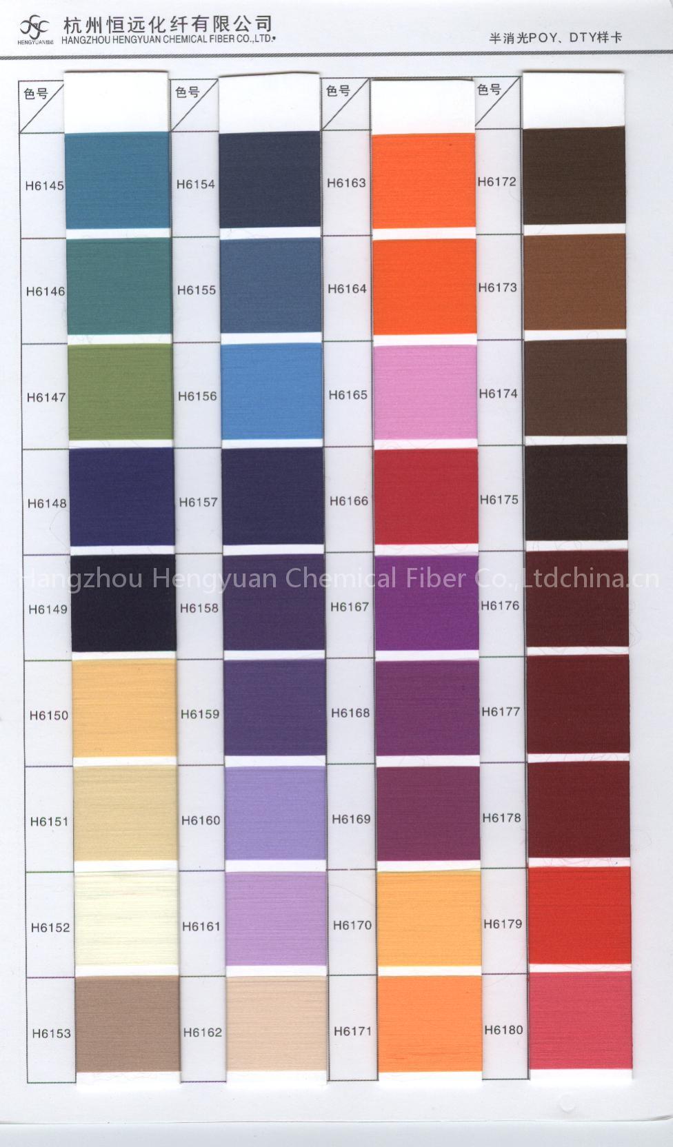 knitted colored low elastiv yarn ( DTY)