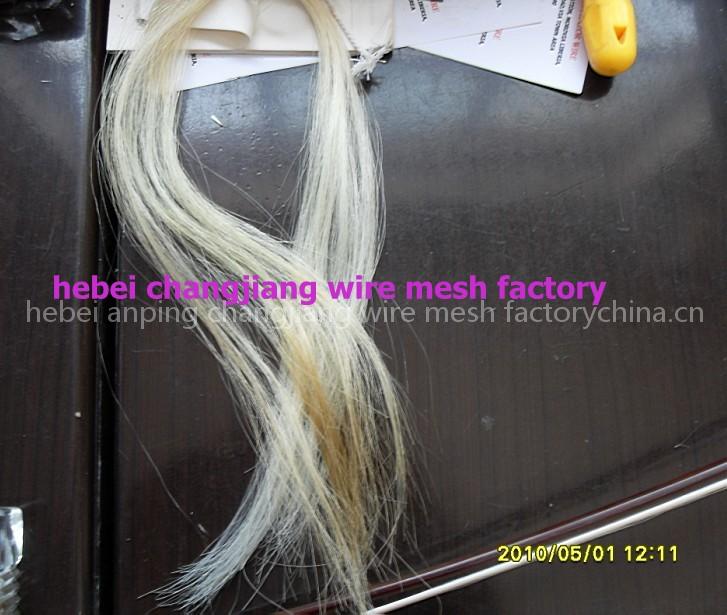bow hair for string of muscial instruments