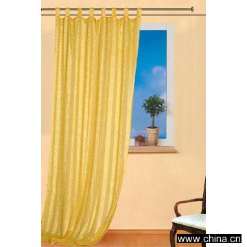 Striped Crushed Voile Curtain