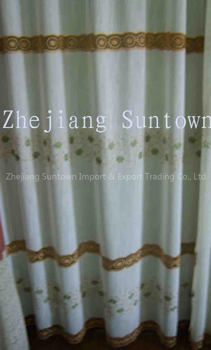 embroidered curtain