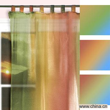 3 Tone Organza Tab Top Curtain Panels