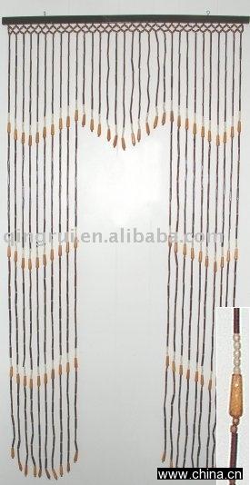 Wood Beaded Curtain