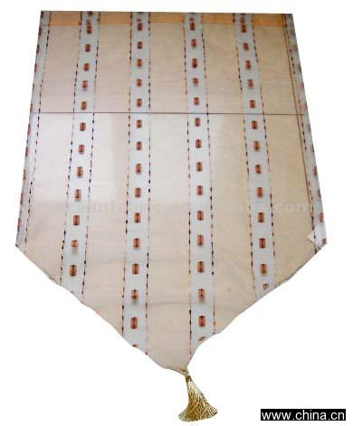 Stripe Cut Flower Cafe Curtain