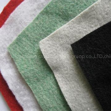 Short fibre needle punched geotextile