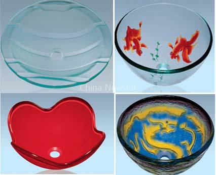 glass sink