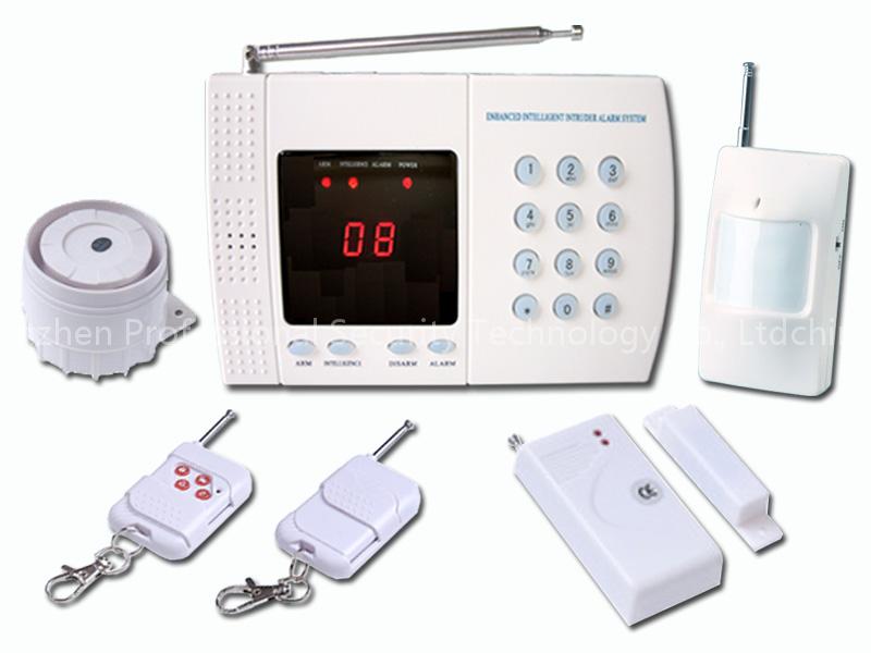 8 wireless zones auto dial home alarm system