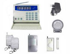 GSM alarm system with LCD display