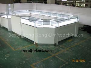 Diamond jewelry showcases counters