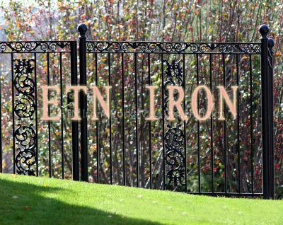 wrought iron fence