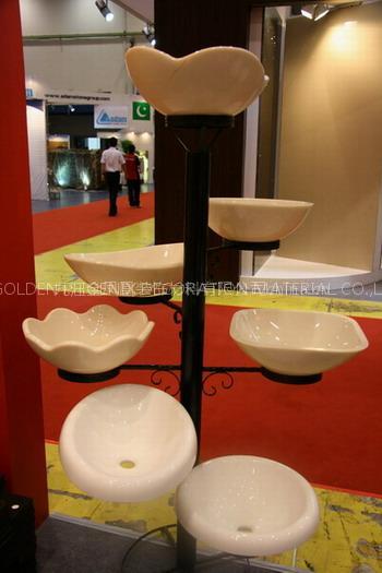 Crystallized Glass Washbasin