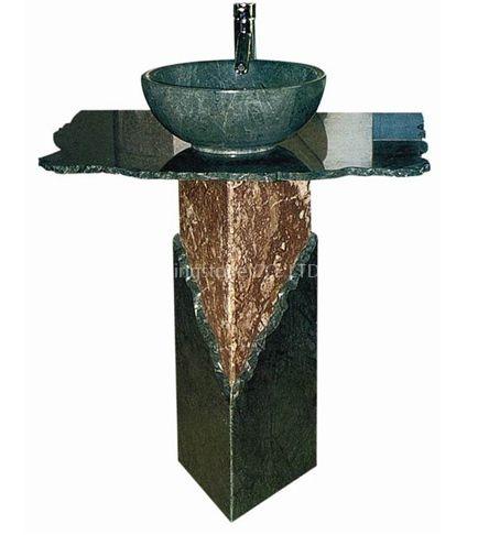 green marble washbasin