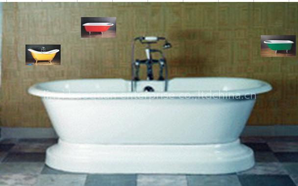 enamelled cast iron bathtub