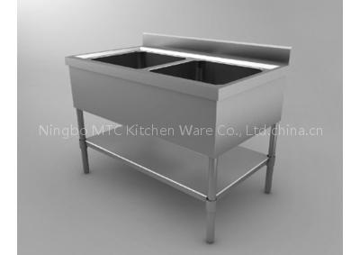 Commercial double bowl kitchen sinks