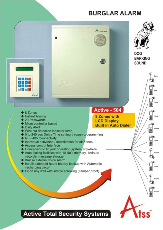 India Burglar Alarm Active 504