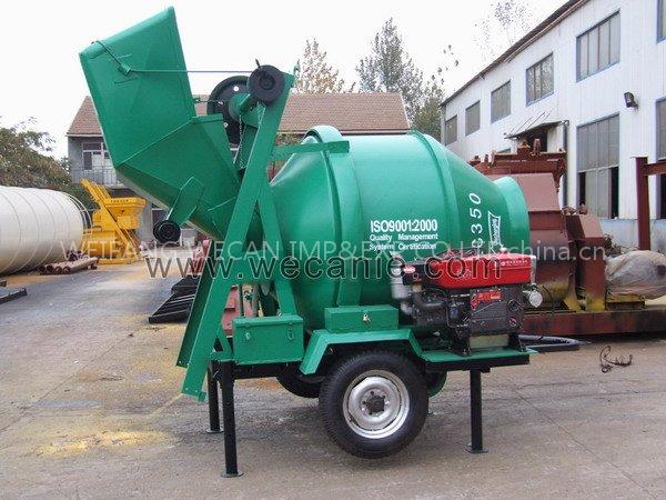 Diesel and electric dual power Concrete Mixer JZR350