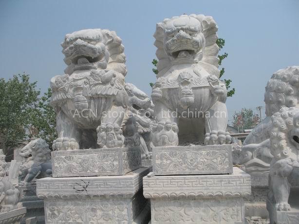 stone sculpture, stone animal, stone lion