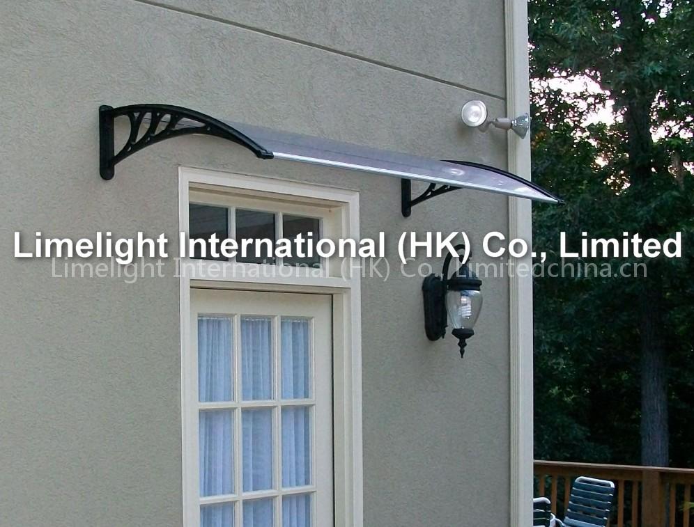 awning, pc awning, polycarbonate awning, DIY awning, window awning, rain awning, sun awning, rain shelter, roof canopy