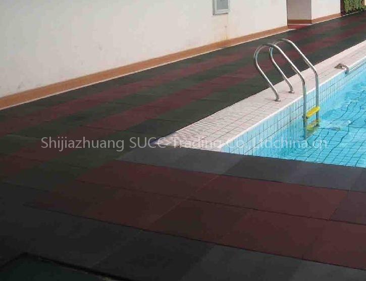 Non-slip Recycled Rubber pavers