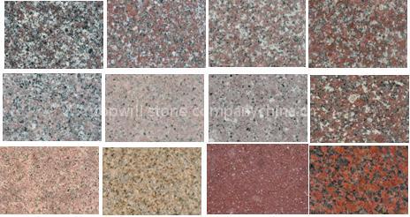Various granite stone tiles, slabs,curbstones