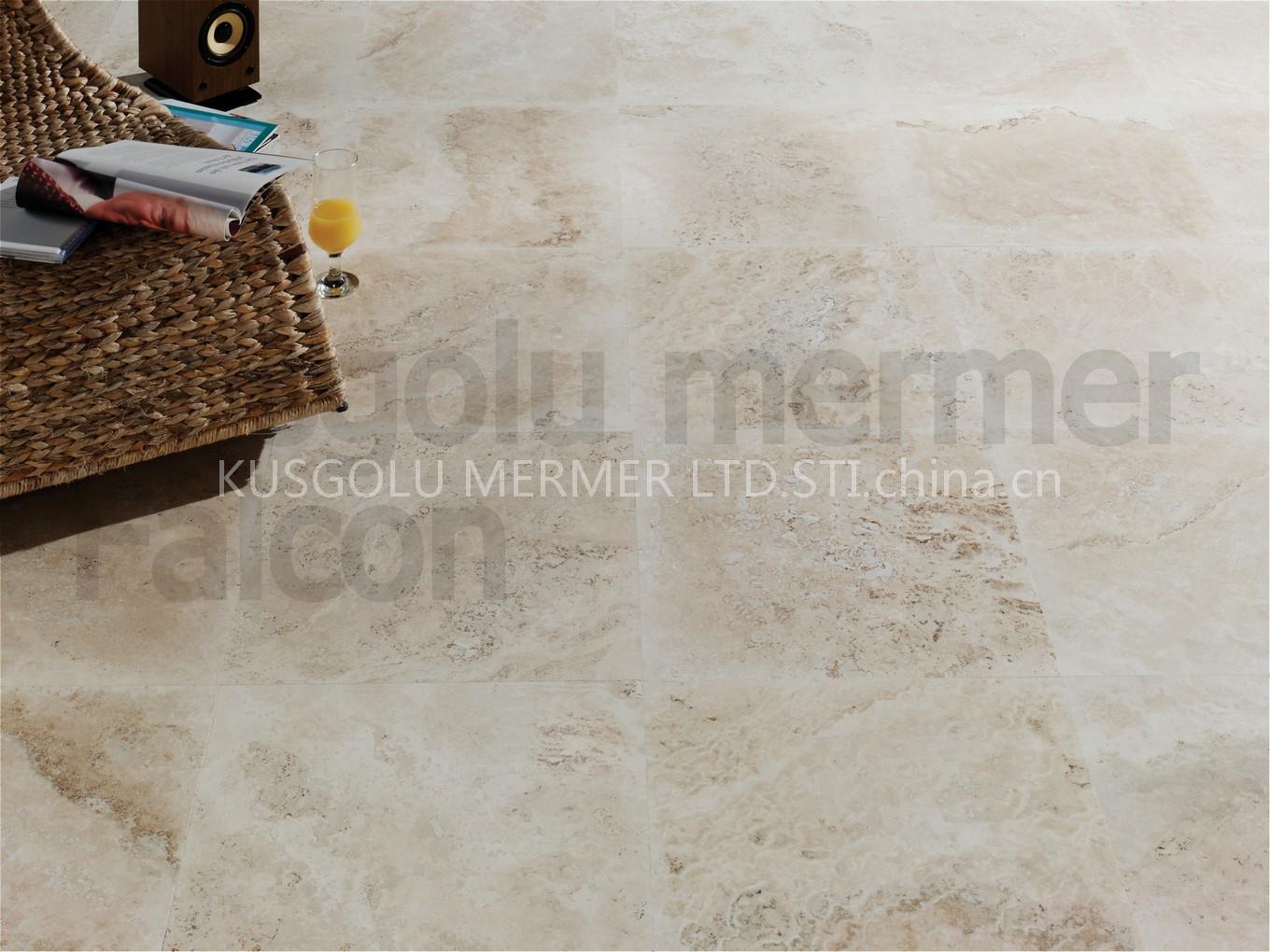 Falcon-white travertine