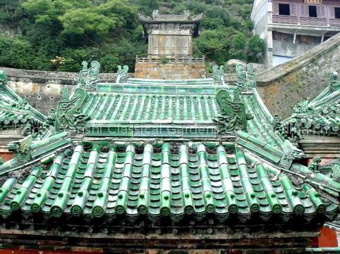 Green Glazed Roof Tile