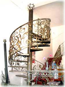 wrought iron stair