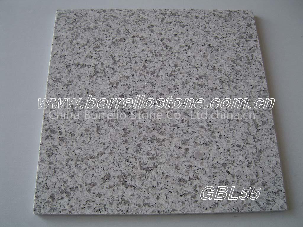 light grey granite slabs and tiles