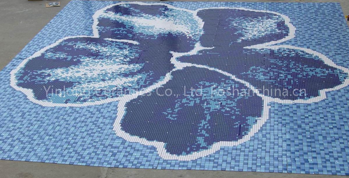 Ceramic mosaic swimming pool mosaic