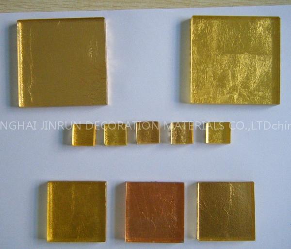 golden mosaic tiles
