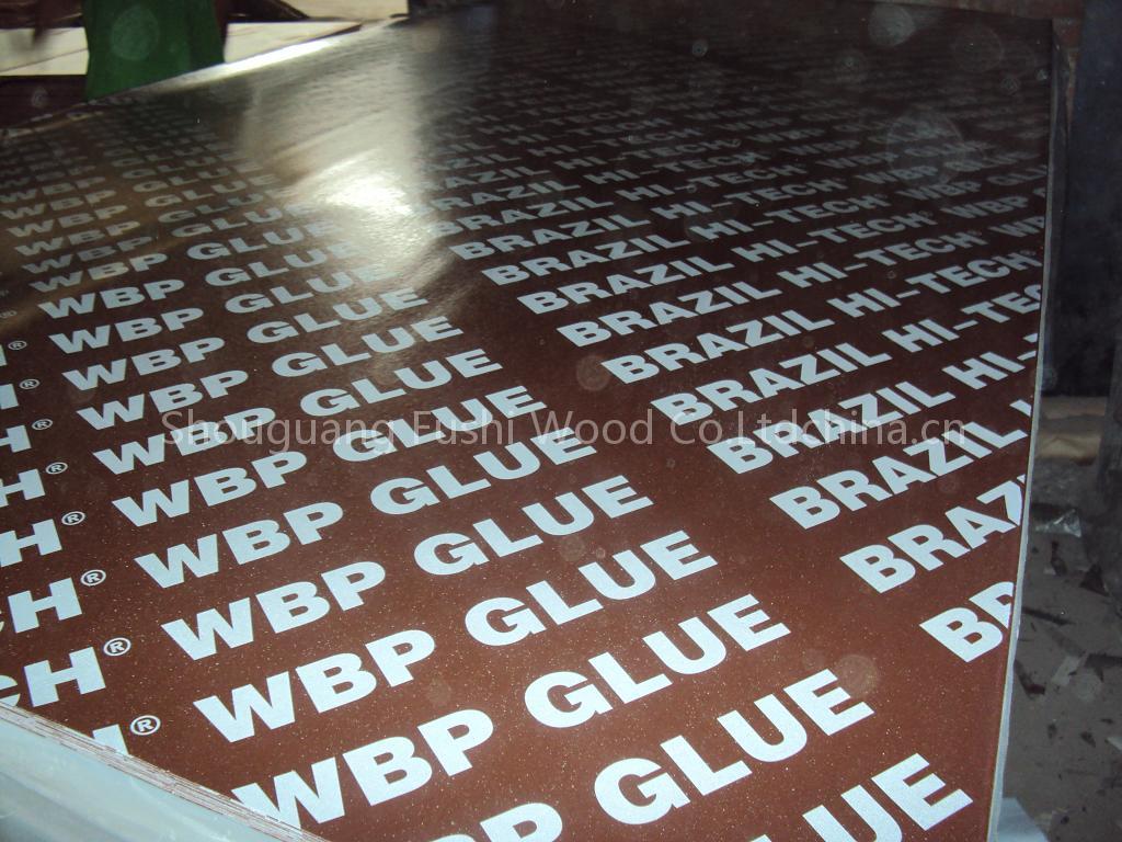 Spray word film faced plywood