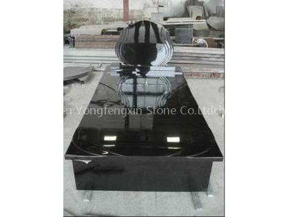 Granite Monument, Shanxi Black, Tombstone,China Black, (YFX-TE-01)
