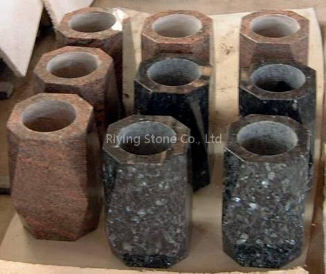 Vase, misty & funerary accessories