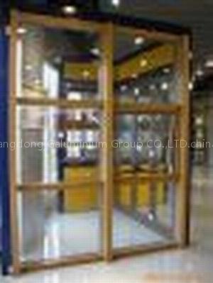 Al-wood curtain wall
