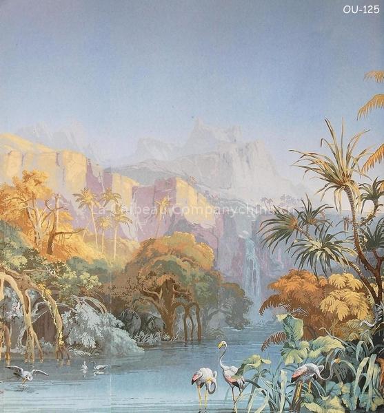 European Hand Painted Wallpaper OU-125