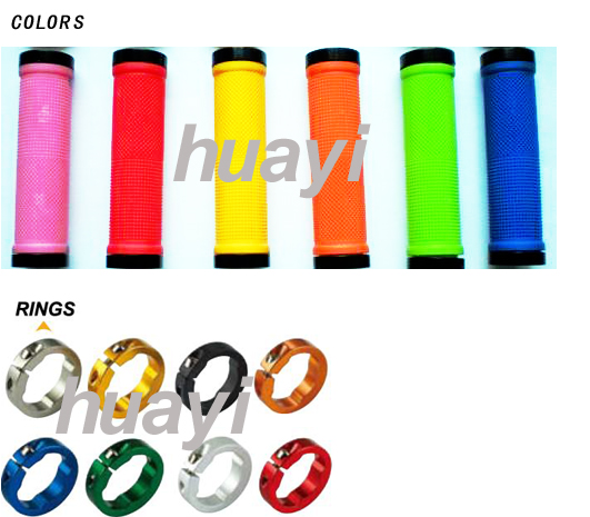 Bicycle handlear lock-on grip, bicycle parts grip, bicycle grip with clamp