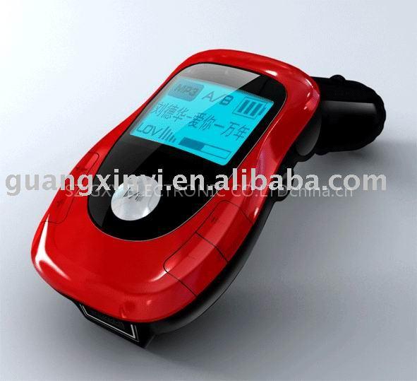 car mp3 with style of fm transmitter
